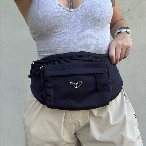 Prada Re-Nylon Belt Bag – Navy – Made in Italy - Picture 2 of 12